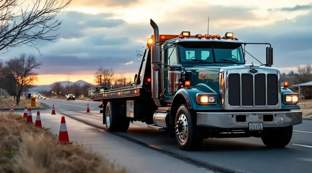 A professional Victoria flatbed tow operator securing a luxury SUV onto a hydraulic tilt deck with soft tie-down straps.